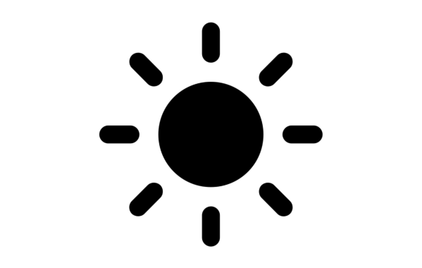 An Image of sun.max.fill SF symbol.